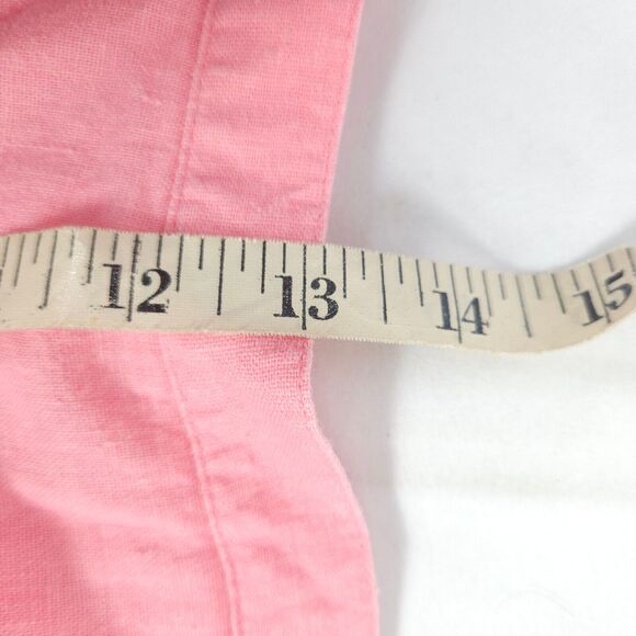 Vintage Mosaic Womens Size 16 30x28 Pink Linen Blend Casual Pants - Picture 6 of 7
